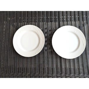 Set of 6 Mikasa Studio Nova Bamboo White M2050 Dessert Salad Plates Dishes